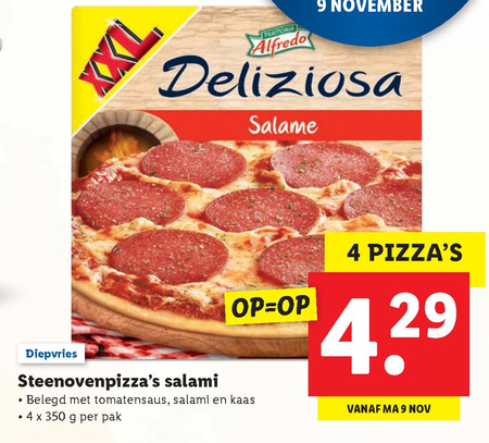 Trattoria Alfredo   diepvriespizza folder aanbieding bij  Lidl - details