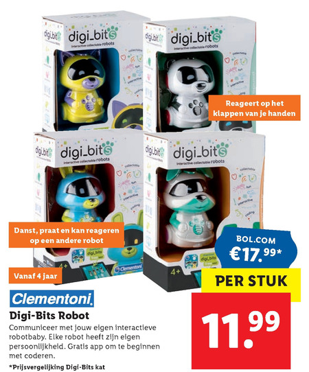 Clementoni   speelgoedrobot folder aanbieding bij  Lidl - details