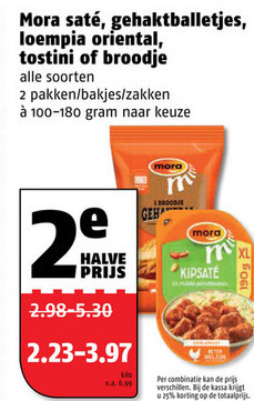 Mora   kipsate, gehaktballetjes folder aanbieding bij  Poiesz - details