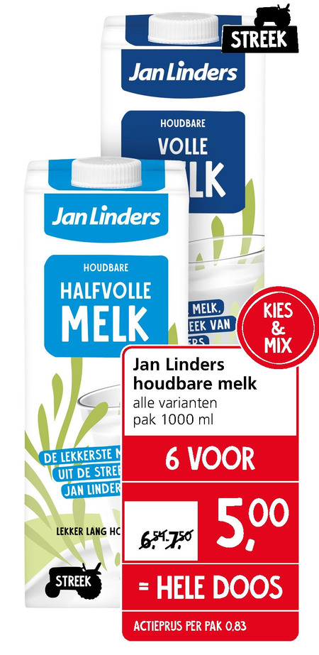 Jan Linders Huismerk   melk folder aanbieding bij  Jan Linders - details