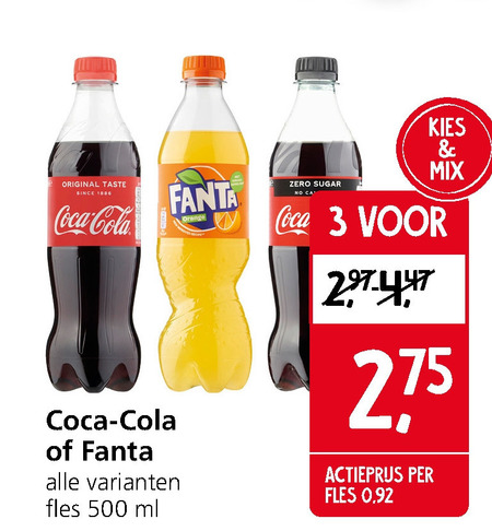 Fanta   cola, frisdrank folder aanbieding bij  Jan Linders - details