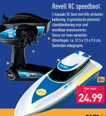 Revell   speedboot folder aanbieding bij  Aldi - details