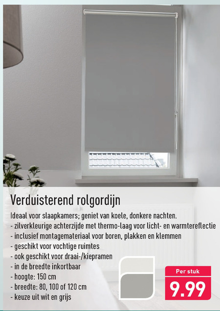 Dakloos Hobart lexicon rolgordijn folder aanbieding bij Aldi - details