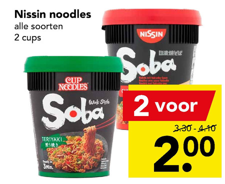 Nissin   noodles folder aanbieding bij  Deen - details