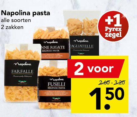 Napolina   pasta, fusilli folder aanbieding bij  Deen - details