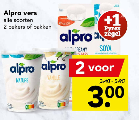 Alpro   soja zuivel, soja yoghurt folder aanbieding bij  Deen - details