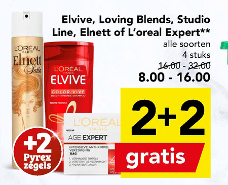 L Oreal   gezichtsverzorging, shampoo folder aanbieding bij  Deen - details