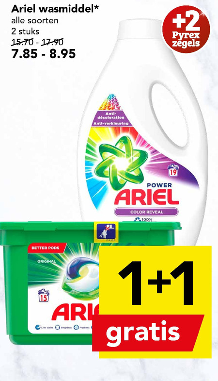 Ariel   wasmiddel folder aanbieding bij  Deen - details