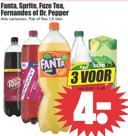 Fuze Tea   ice tea, frisdrank folder aanbieding bij  Dirk - details