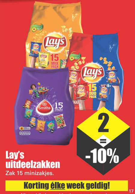 Lays   chips folder aanbieding bij  Dirk - details