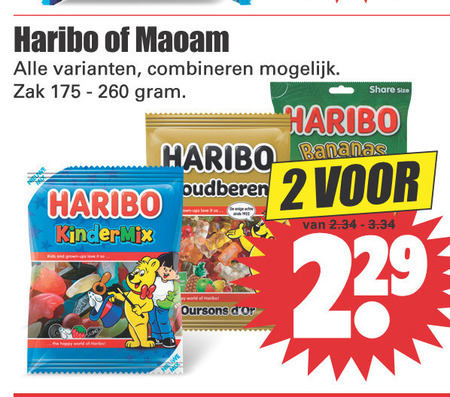 Maoam   snoep folder aanbieding bij  Dirk - details