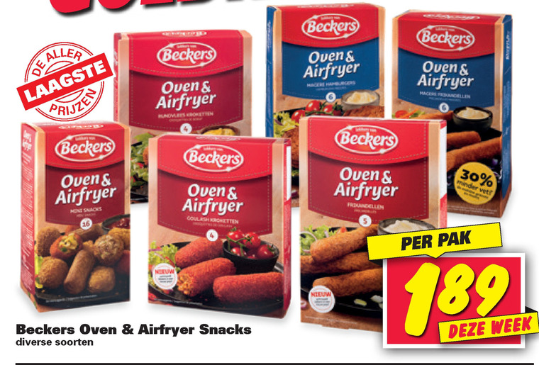 Beckers   snack, kroket folder aanbieding bij  Nettorama - details