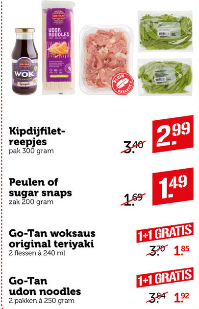 Go-Tan   peultjes, woksaus folder aanbieding bij  Coop - details