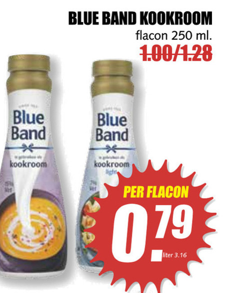 Blue Band   kookroom folder aanbieding bij  MCD Supermarkt Basis - details