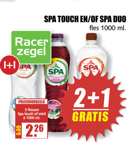 Spa en Fruit   fruitdrank folder aanbieding bij  MCD Supermarkt Basis - details