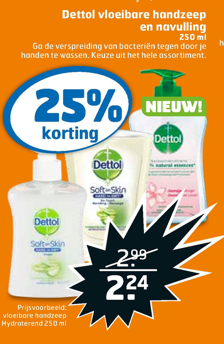 Dettol   handzeep folder aanbieding bij  Trekpleister - details