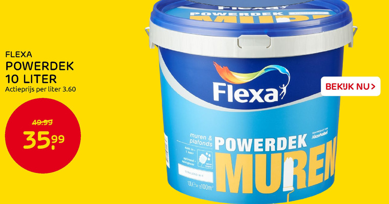 Flexa   muurverf folder aanbieding bij  Praxis - details