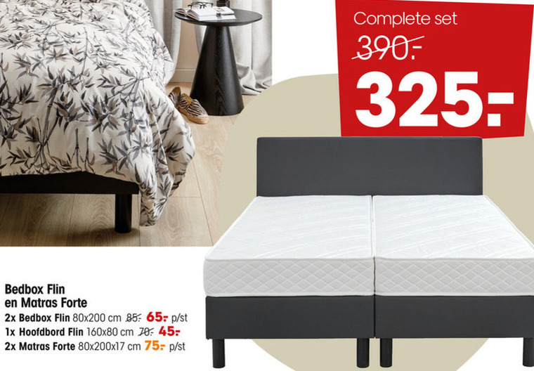 vertrekken verdiepen Broers en zussen boxspring folder aanbieding bij Kwantum - details