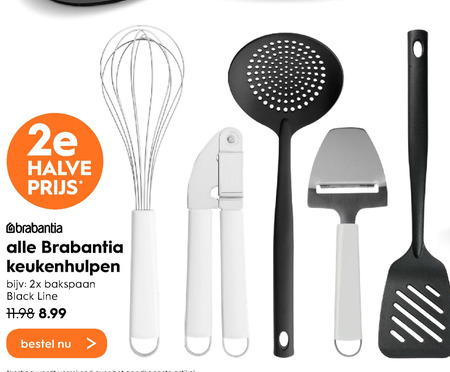 Brabantia   kookgerei, schuimspaan folder aanbieding bij  Blokker - details