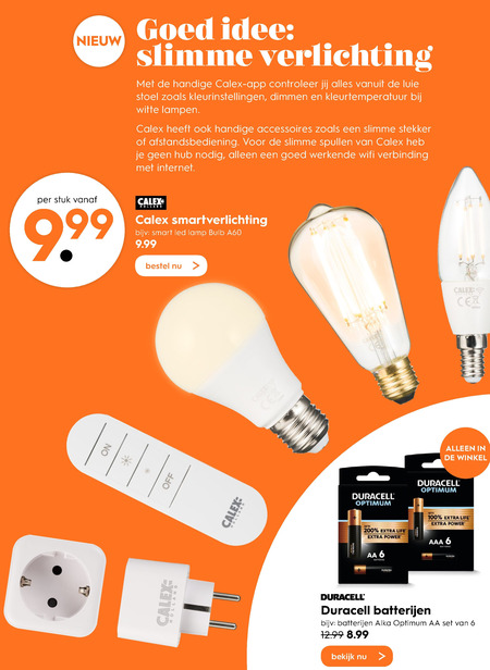 Calex   led lamp folder aanbieding bij  Blokker - details