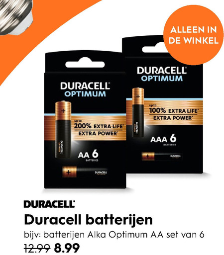 Duracell   batterij folder aanbieding bij  Blokker - details