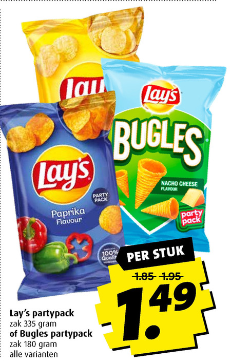 Lays   zoutje, chips folder aanbieding bij  Boni - details