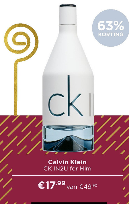 Calvin Klein   eau de toilette folder aanbieding bij  Ici Paris XL - details