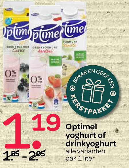 Optimel   vruchtenyoghurt, drinkyoghurt folder aanbieding bij  Spar - details