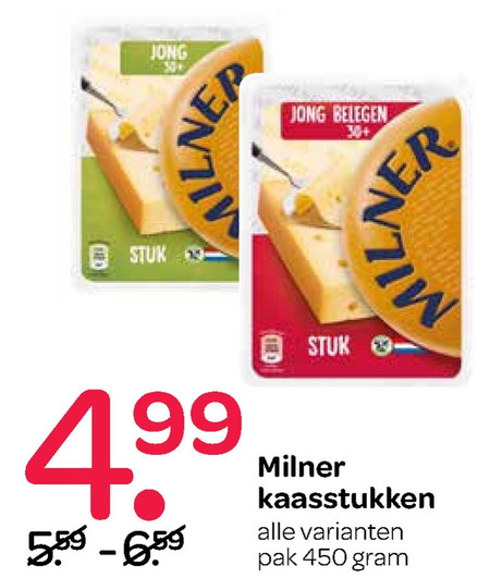 Milner   kaas folder aanbieding bij  Spar - details