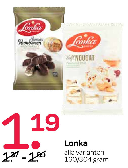 Lonka   noga, fudge folder aanbieding bij  Spar - details