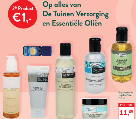 De Tuinen Huismerk   reinigingslotion folder aanbieding bij  Holland & Barrett - details