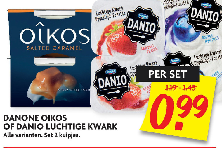 Danone Oikos   kwark, vruchtenyoghurt folder aanbieding bij  Dekamarkt - details