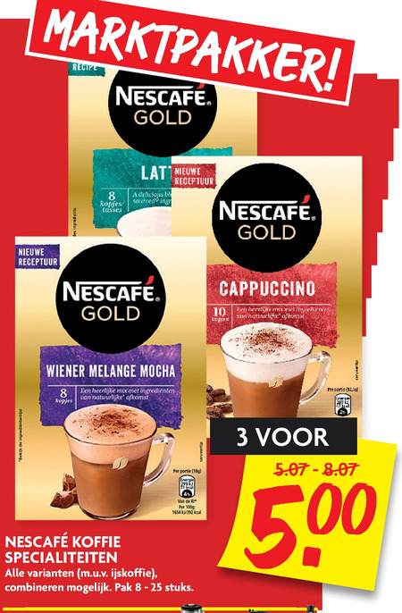 Nescafe   oploskoffie folder aanbieding bij  Dekamarkt - details