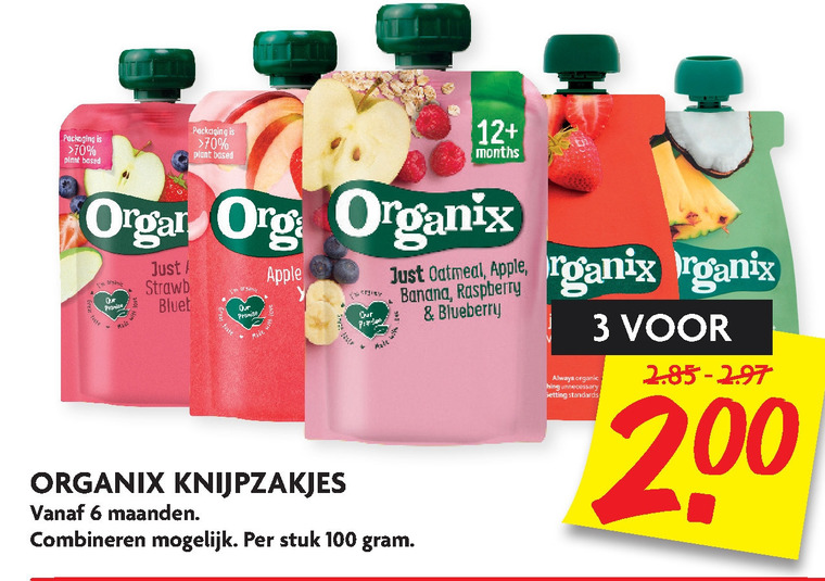 Organix Goodies   babyvoeding folder aanbieding bij  Dekamarkt - details