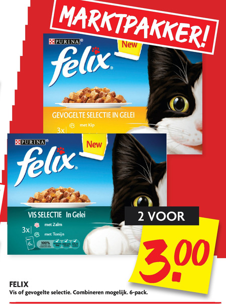 Felix   kattenvoer folder aanbieding bij  Dekamarkt - details