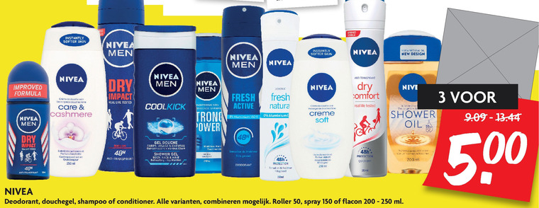 Nivea   shampoo, douchegel folder aanbieding bij  Dekamarkt - details