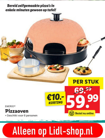 Emerio   pizzaoven folder aanbieding bij  Lidl - details