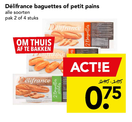 Delifrance   petit pain, stokbrood folder aanbieding bij  Deen - details