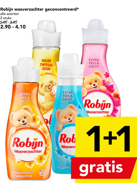 Robijn   wasverzachter folder aanbieding bij  Deen - details