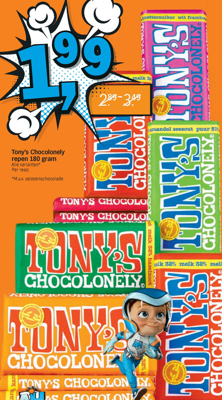 Tony Chocolony   chocolade folder aanbieding bij  Albert Heijn - details