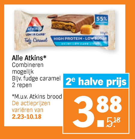 Atkins   afslankmaaltijd folder aanbieding bij  Albert Heijn - details