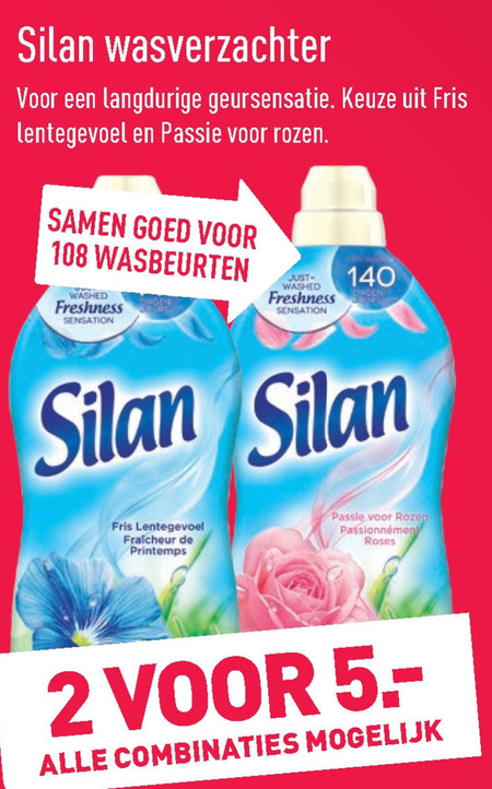 Silan   wasverzachter folder aanbieding bij  Aldi - details