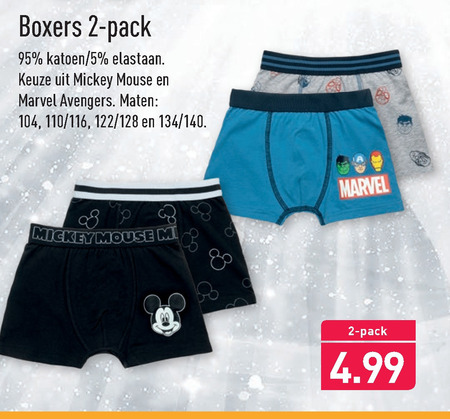 Marvel Avengers   jongensboxershort folder aanbieding bij  Aldi - details