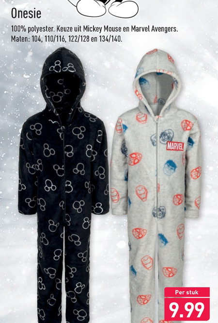 Mickey Mouse   jongens onesie, meisjes onesie folder aanbieding bij  Aldi - details