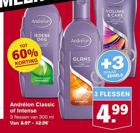 Andrelon   shampoo folder aanbieding bij  Hoogvliet - details
