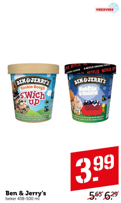 Ben and Jerrys   ijsspecialiteit folder aanbieding bij  Coop - details