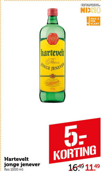 Hartevelt   jenever folder aanbieding bij  Coop - details