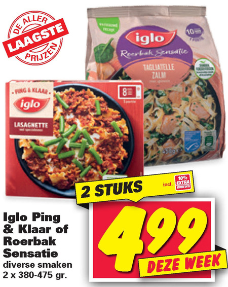 Iglo   diepvriesmaaltijd folder aanbieding bij  Nettorama - details