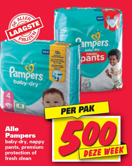 Pampers   luierbroekjes, billendoekjes folder aanbieding bij  Nettorama - details