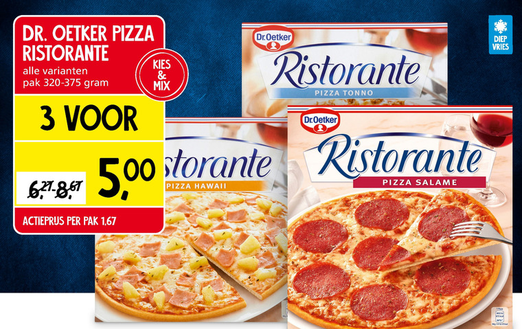 Dr Oetker   diepvriespizza folder aanbieding bij  Jan Linders - details